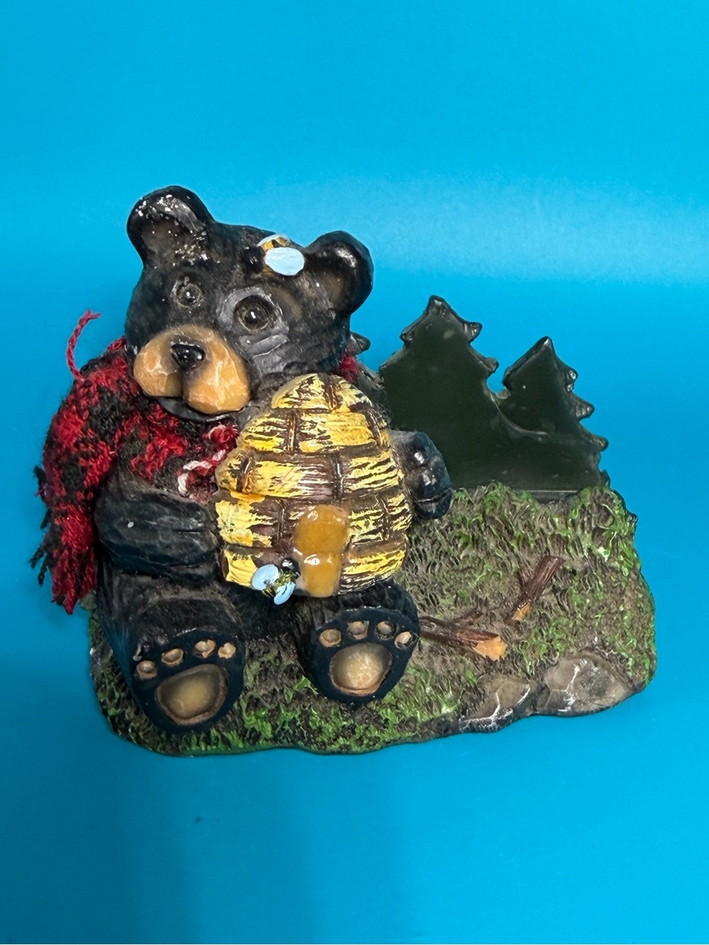 Vintage Bear & Honey Business Card Holder - Young
